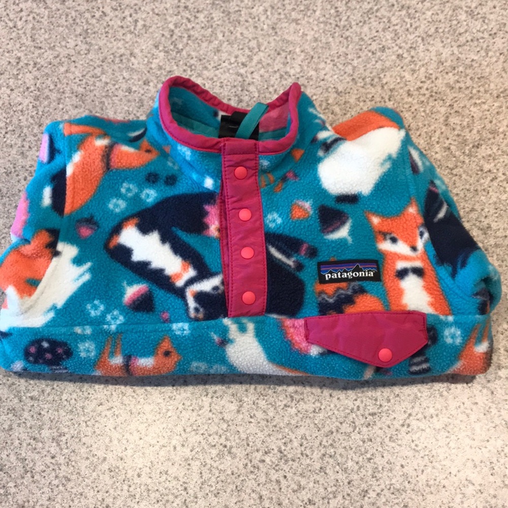 EUC-Patagonia synchilla fleece/Fox pattern